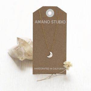 Mother of Pearl Moon Necklace